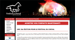 Desktop Screenshot of festivalducheval.com
